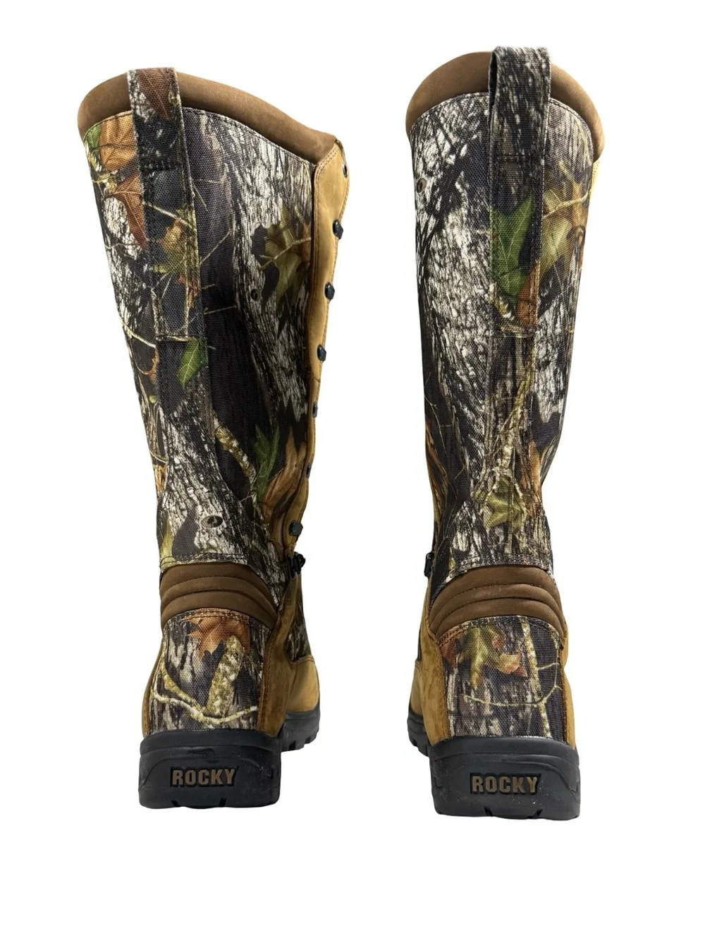 Rocky 16” Pro Lite Snake Boots Mossy Camo Hunting Waterproof Tactical Mens 9 USA